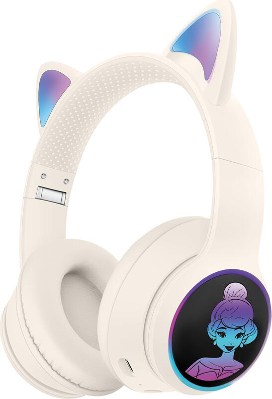 Musen Wireless Kids Headphones on ear LK-032 Princess (Cat Ears), Beige