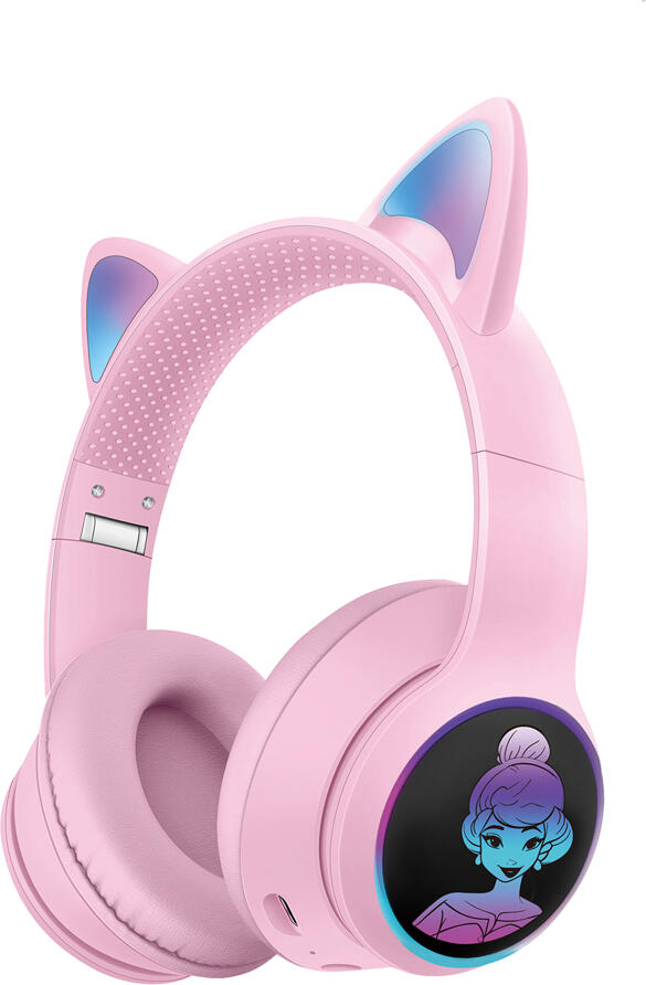 Musen Wireless Kids Headphones on ear LK-032 Princess (Cat Ears), Pink