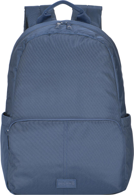 Rucsac Laptop Tucano Baldo BKBAL15 Albastru, Rezistent la apa, pentru Laptopuri de 15.6 inch si MacBook Pro 16, Capacitate 16L, Material 100% rPET Reciclat, Curea Trolley