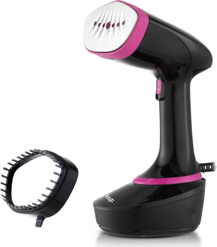 Raf R.1317B Handheld Vertical Steam Iron Steamer, 1500W, 400ml Water Tank, Ceramic Soleplate, Fast Heating, Adjustable Steam Modes, Black