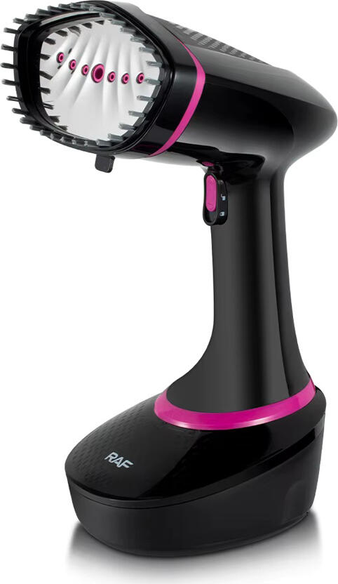 Raf R.1317B Handheld Vertical Steam Iron Steamer, 1500W, 400ml Water Tank, Ceramic Soleplate, Fast Heating, Adjustable Steam Modes, Black