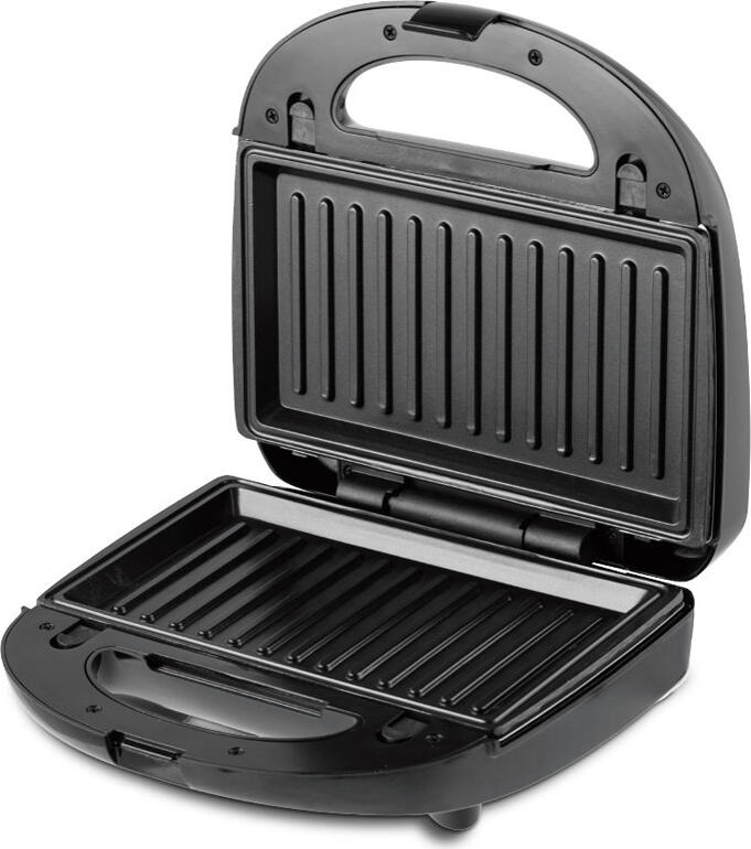 RAF R.594R 3-in-1 Multifunctional Sandwich Maker, 750W, Non-stick Detachable Plates for Sandwich, Grill, Waffle, Cool-touch Handle, Black