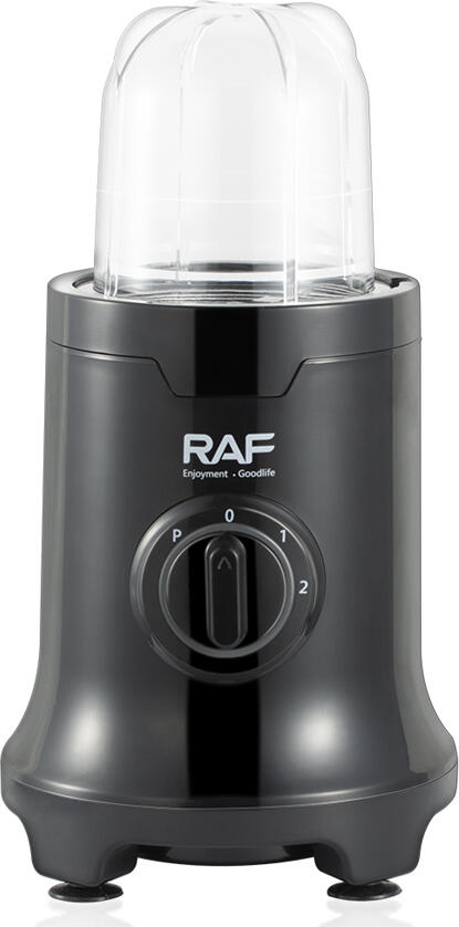 Raf R.2866 4-in-1 Electric Blender and Grinder, 400W, 19000 RPM, 0.8L Jar, Stainless Steel Blades, 2 Speed Levels, Black