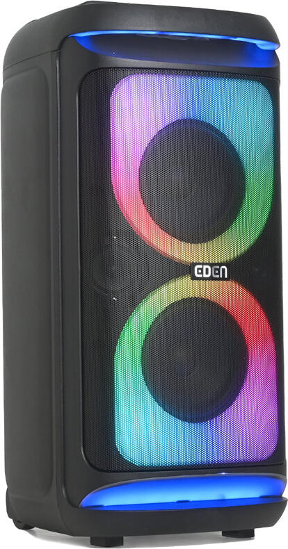 Eden Party Speaker ED-633 100W with 2 UHF, Mega Bass, H=82cm, Black
