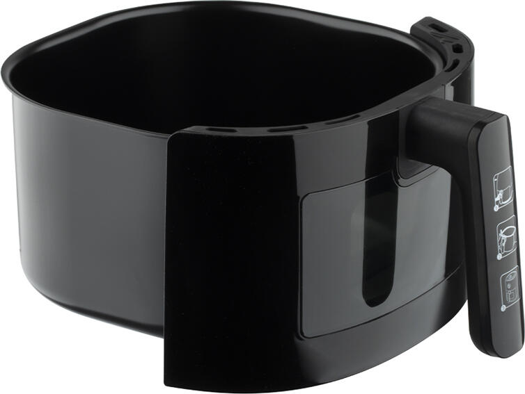 Frigitore cu aer cald Raf R.5332B, Capacitate 6L, 1500W, 12 Programe Digitale, Circulatie Rapida de Aer 360 grade, Fereastra Transparenta, Negru