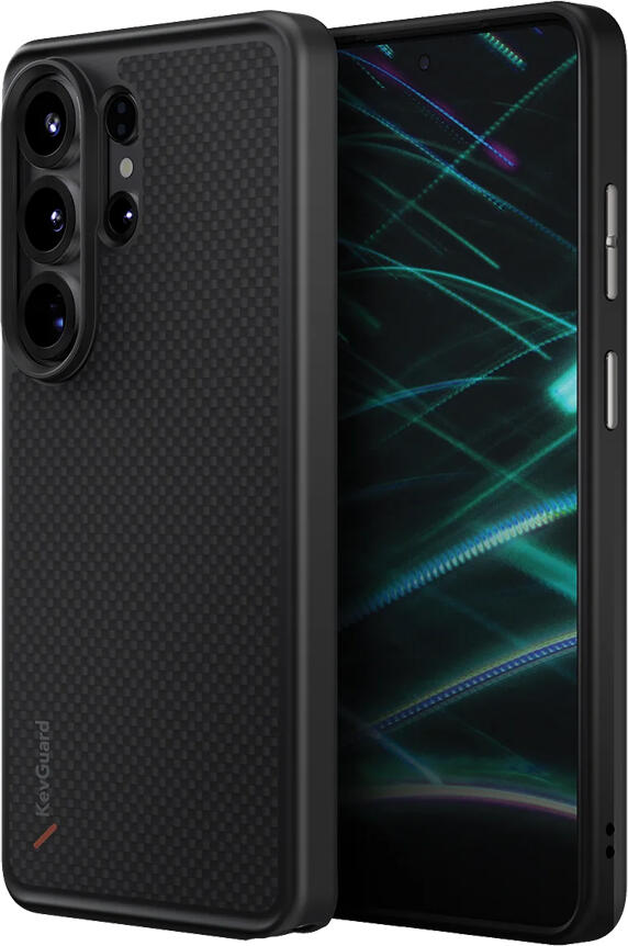 Husa Uniq Magclick Hybrid Keva pentru Samsung Galaxy S26 Ultra, Spate din Fibra de Aramid Reala, Rama Hybrid Rezistenta la Socuri, Incarcare Wireless Magnetica MagClick