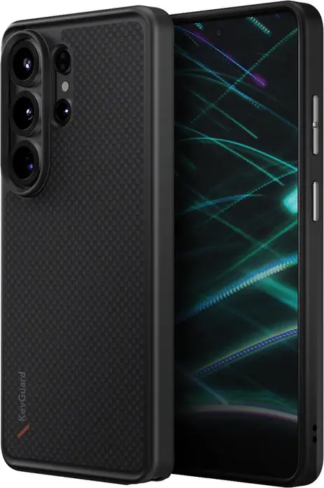 Husa Uniq Magclick Hybrid Keva pentru Samsung Galaxy S26 Ultra, Spate din Fibra de Aramid Reala, Rama Hybrid Rezistenta la Socuri, Incarcare Wireless Magnetica MagClick