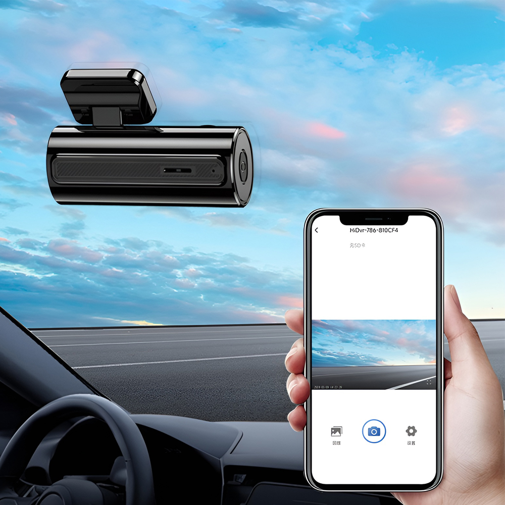 Camera Auto KAKU KSC-1130, Full HD 1080P 3MP, Unghi 140 Grade, WiFi App Waycam, G-Sensor, Monitorizare Parcare 24h, Suport Card TF, Negru
