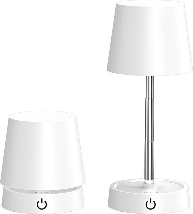 Lampa de citit LED pliabila si extensibila KAKU KSC-1579 Seria Liangze, 12 LED-uri SMD, Baterie 1200mAh, USB Type-C, Rezistenta IP54, Aliaj Aluminiu, Alb
