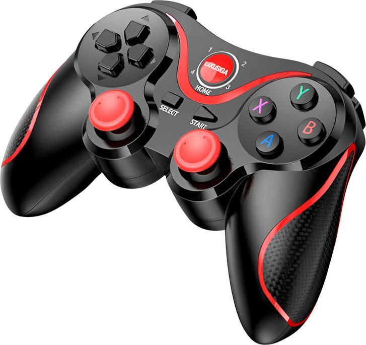 KAKU KSC-711 Wireless Bluetooth 5.0 Gamepad, Plug & Play Controller for Android, iOS, Smart TV, ABS Plastic, 400mAh Battery, with Phone Holder Clip