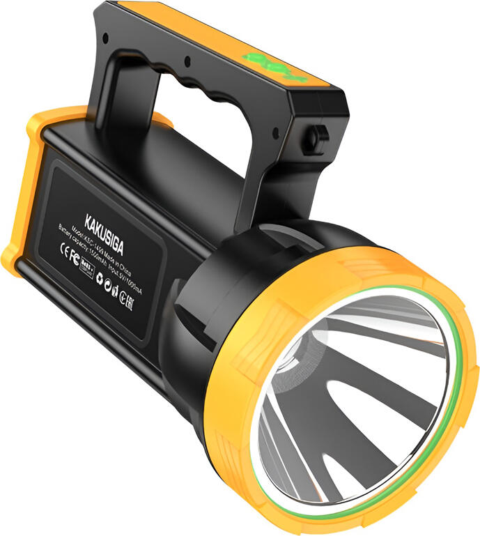 Kakusiga KSC-1499 GUANGMANG Digital Searchlight Handheld Flashlight, 5W, 500m Range, USB Type-C Rechargeable, 18650 Battery, ABS and Aluminum Alloy
