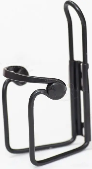 Black Aluminum Bicycle Bottle Cage, Hard and Resistant Water Bottle Holder Accessory for Standard Frame Mounting
