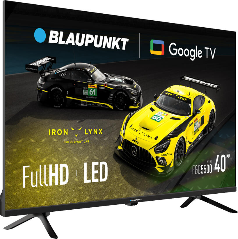 Blaupunkt 40FGC5500 40 inch Full HD LED Smart TV, Google TV, ARM Cortex-A55 Quad-Core, 1.5GB RAM, 8GB Storage, Voice Control, Netflix, YouTube