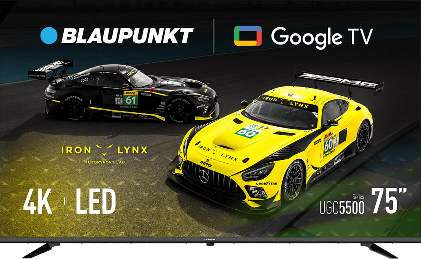 Televizor Smart Blaupunkt 75UGC5500 75 inch 4K Ultra HD LED, Google TV, ARM Cortex-A55 Quad-Core, 2GB RAM, 8GB ROM, WiFi, Bluetooth, 3x HDMI, 2x USB