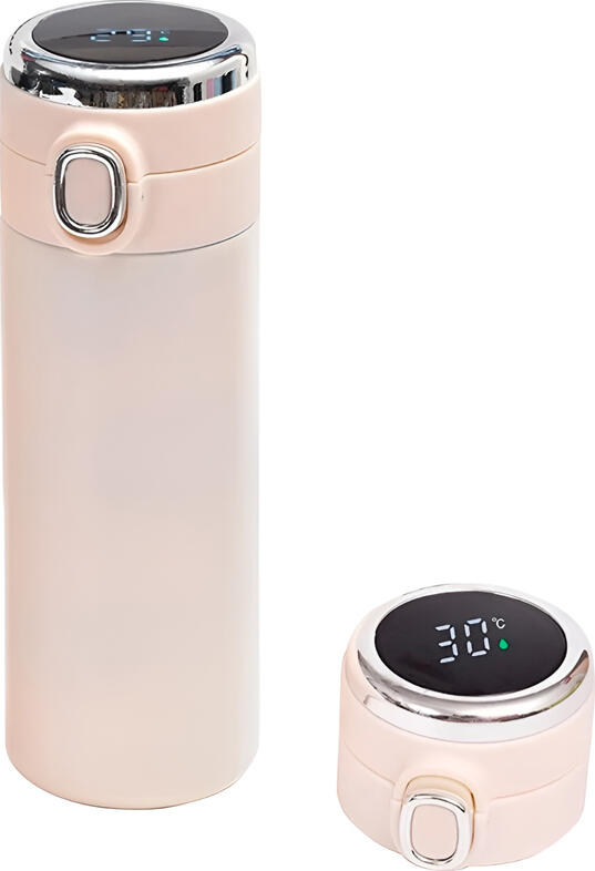 Daily Thermos SJ429-121 with LED Temperature Display, 420ml Stainless Steel Vacuum Flask for Hot and Cold Beverages, Airtight Lid