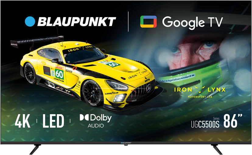 TV Blaupunkt LED 86", 218 cm, 86UGC5500, Smart Google TV, 4K Ultra HD