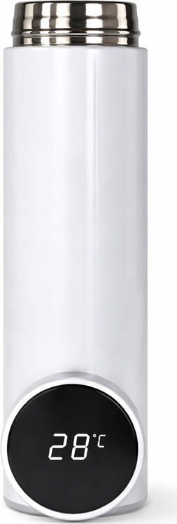 Daily Thermos with LED Temperature Display, Stainless Steel, 500 ml, White, SJ429-4