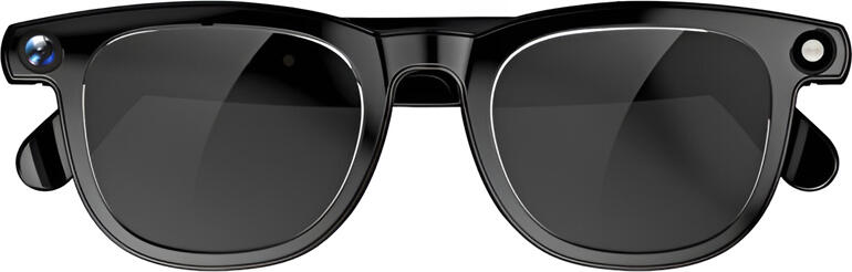CY01 Smart Audio Glasses with 1080P HD Camera, Sony Sensor, Bluetooth 5.3, ChatGPT AI Assistant, Real-time Translation, Dual Noise-Reducing Mics, Black