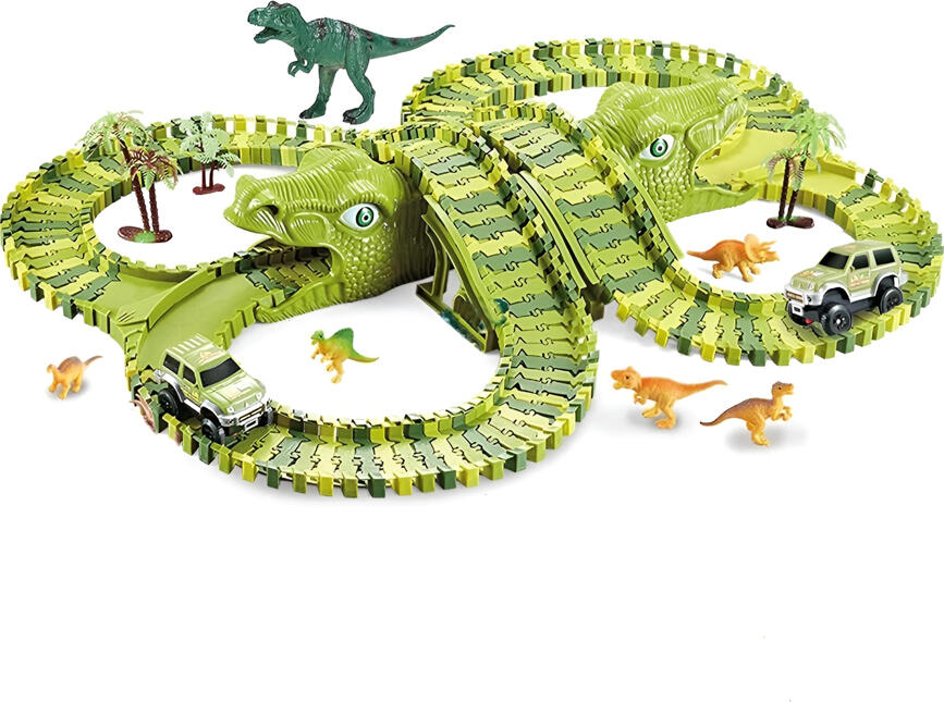 NO Brand Dinosaur Flexible Track Toy Set with Electric Car (XC256A)