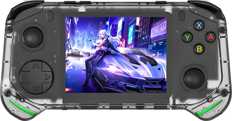 NO Brand Game Console RX6H Handheld Retro, 64GB Internal Memory, Black