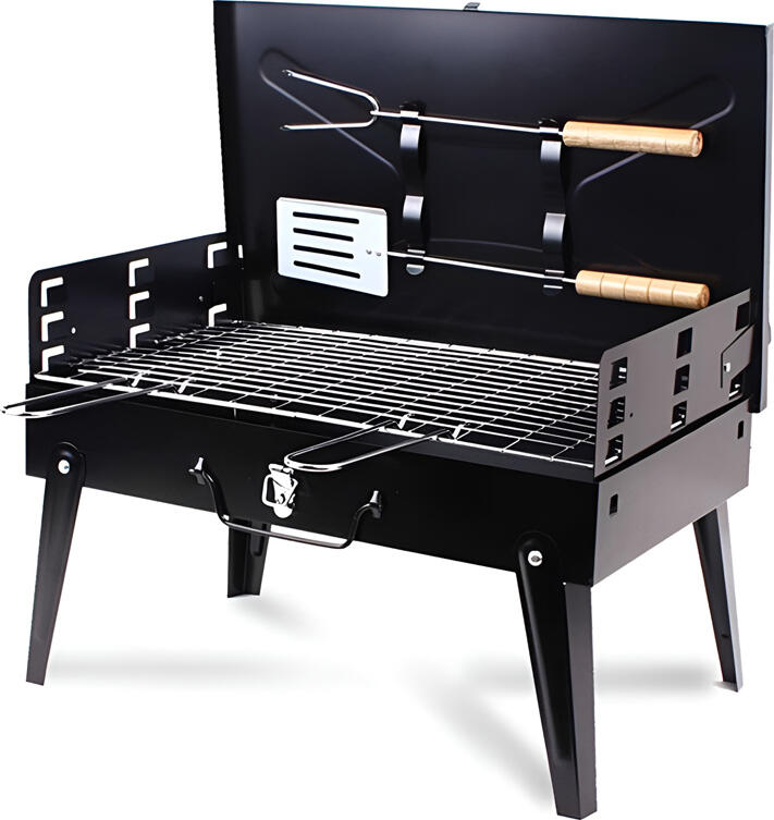 NO Brand Multifunctional 3-in-1 Combo BBQ Grill and Smoker