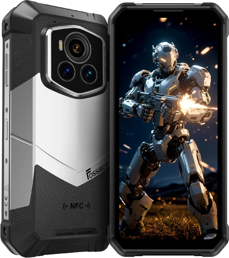 FOSSiBOT F107 Pro 5G Rugged Smartphone, 28000mAh Battery, 200MP Camera, Dimensity 7300-Ultra, 12GB RAM, 512GB ROM, 6.95" 120Hz FHD+, Android 15, IP68/IP69K