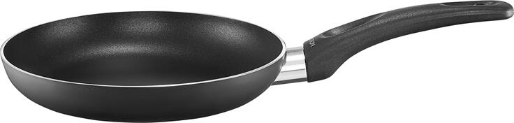 Ambition Noxo Non-Stick Aluminium Frying Pan 20 cm with Qualum Basic Coating, Induction Compatible, Oven Safe to 180°C, Dishwasher Safe, Black