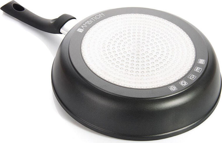 Ambition Magnat Forged Aluminium Frying Pan 28 cm with Swiss ILAG Non-Stick Premium Coating, Induction Compatible, Oven Safe, Ergonomic Handle