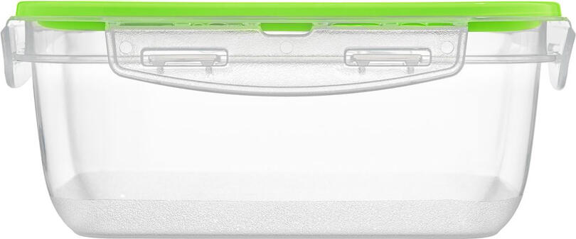 Ambition Gusto Plastic Storage Container 1000ml, Airtight Sealable Lid, Microwave and Freezer Safe, Transparent Food Container 140x155x75mm