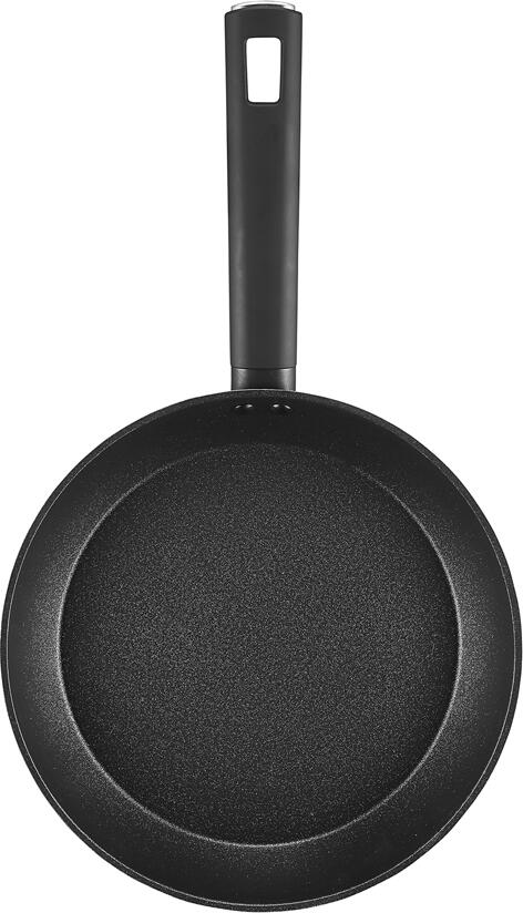 Ambition Azzurro Qualum Basic Non-Stick Aluminium Frying Pan, 26 cm, Pearlescent Blue, Ergonomic Handle, Uniform Heat Distribution