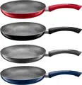 Domotti Margaret Universal Frying Pan 22 cm, Aluminium with Qualum Basic Stone Edition Non-Stick Coating, Induction Compatible, Plastic Handle