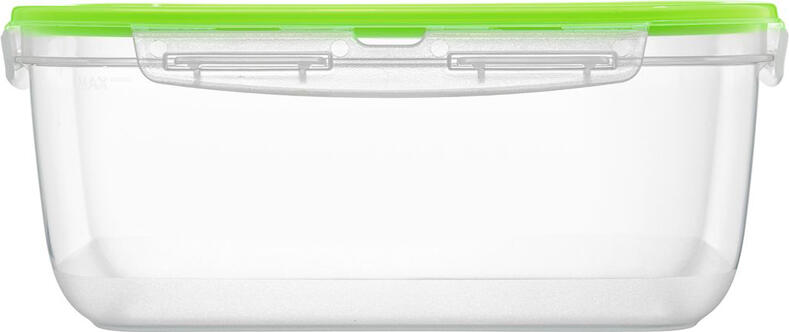 Containor de depozitare din plastic Ambition Gusto 68022, 400ml, cu capac etans, rezistent la microunde si congelator, pereti transparenti