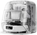 DJI ROMO P Robot Vacuum and Mop with 25,000 Pa Suction, LiDAR, Self-Cleaning Base Station, Auto Mop Lift, and Robotic Arm, White