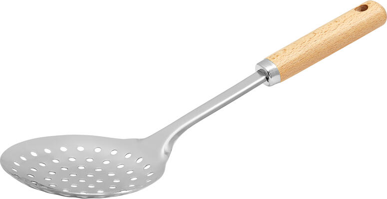 Ambition, Slotted Spoon, Natural, 29.8X9.3X5 Cm, Steel, Wood
