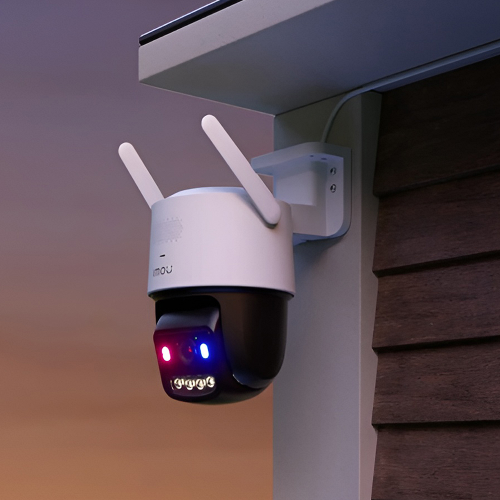 imou Titan Pro 6MP 3K+ Pan Tilt Security Camera, Wi-Fi 6, PoE, Aurora Color Night Vision, AI Smart Tracking, Two-Way Talk, White