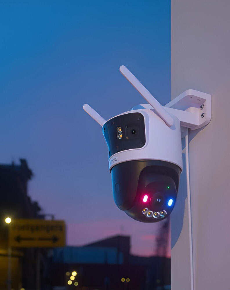 Imou Cruiser Triple IPC-S7UP-11M0WED Security Camera, 3 Lenses (2x3MP + 5MP PT), Wi-Fi 6, Pan/Tilt, Dual Night Vision, Two-Way Audio, White
