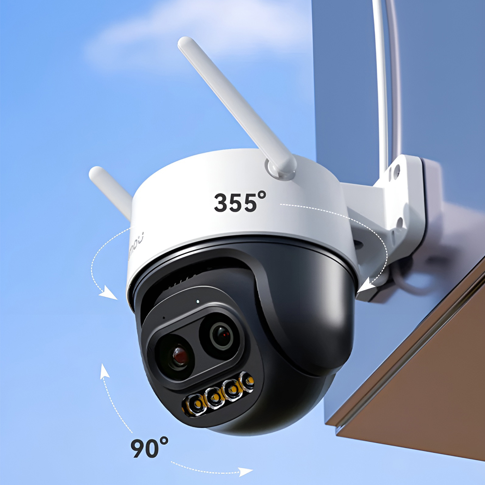 imou Cruiser Z IPC-S7DP-5M0WEZ 5MP 3K Dual Lens Security Camera, 12x Hybrid Zoom, Pan/Tilt, Wi-Fi 6, AI Human/Vehicle Detection, IP66, Two-Way Talk