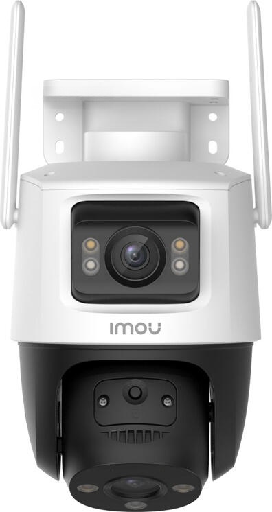 IMOU Cruiser Dual Outdoor PTZ Security Camera, Dual-Lens 3MP + 3MP, 360 Degree Coverage, Smart Color Night Vision, AI Human and Vehicle Detection, IP66, Two-Way Talk, White