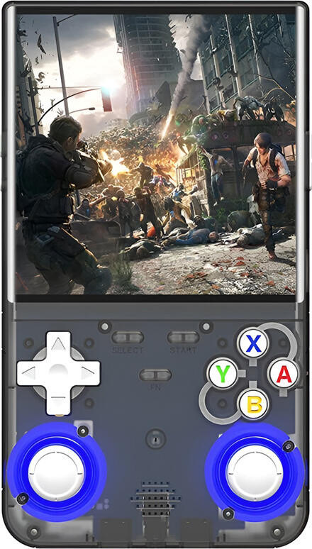 R36 Ultra Handheld Game Console, 4.0-inch IPS HD Display, RK3326 Quad-Core CPU, Linux OS, Dual Analog Sticks, RGB Lighting, Retro Game Emulator