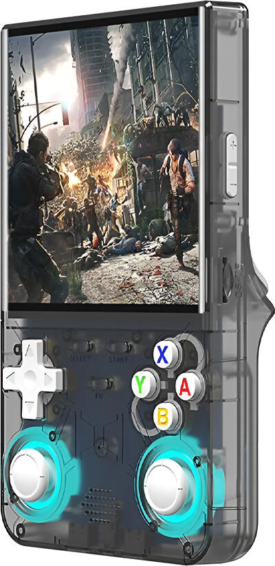 R36 Ultra Handheld Game Console, 4.0-inch IPS HD Display, RK3326 Quad-Core CPU, Linux OS, Dual Analog Sticks, RGB Lighting, Retro Game Emulator