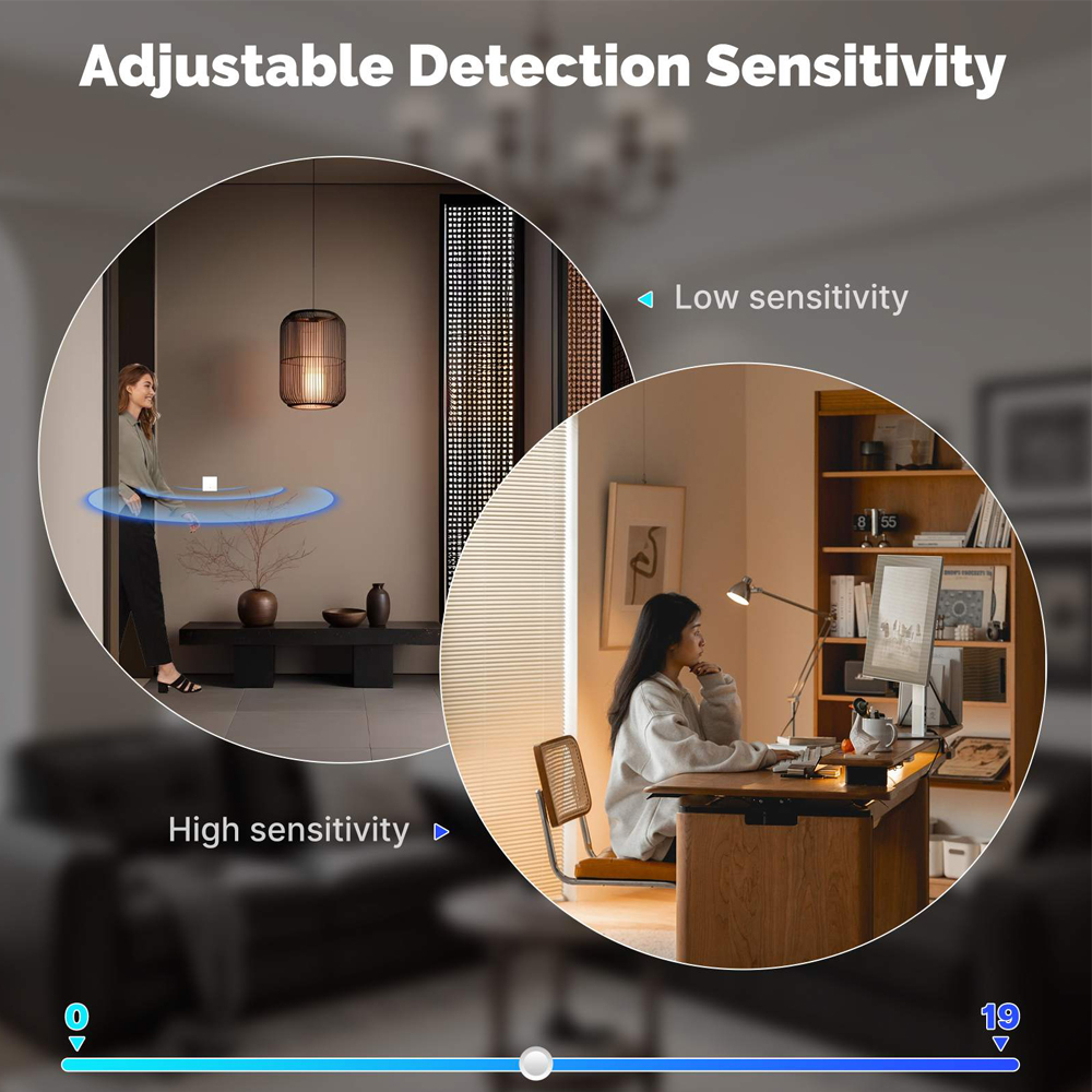 Intrerupator Inteligent Moes Zigbee 3.0 cu Radar mmWave 10GHz pentru Detectarea Prezentii Umane, 1 Gang, Neutru Optional, Max 300W, Tuya Smart, Alexa