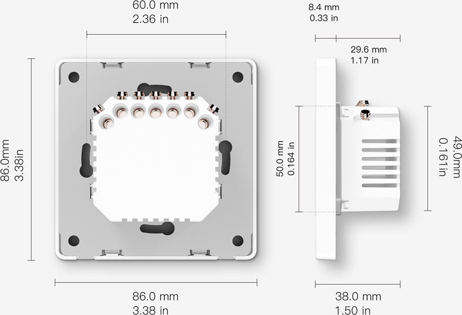 Intrerupator Smart Moes Star Ring Zigbee 3.0, 1 Gang cu Fir Neutru, Iluminare Decorativa Halo, Control Vocal, PVC Alb, 86x86mm, Compatibil Tuya