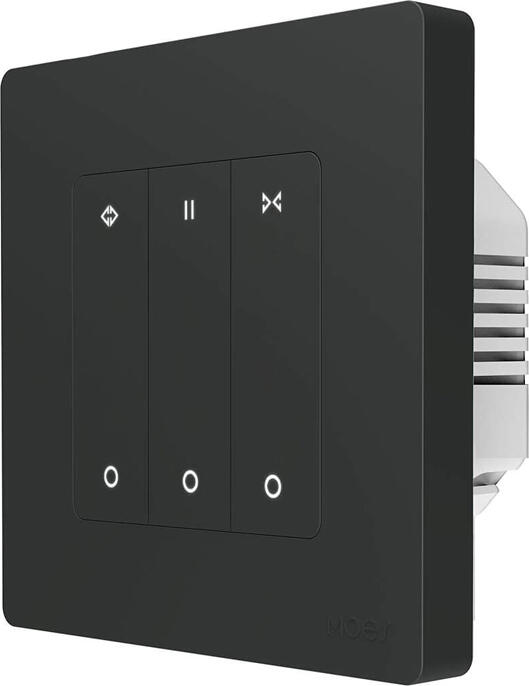 Moes Zigbee + RF Star Ring Curtain Switch 3A (Neutral Required), Grey
