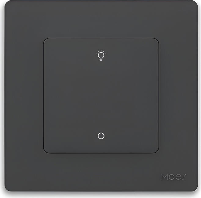 Moes Zigbee Star Ring Smart Dimmer Switch 1 Gang (Neutral Required), Grey