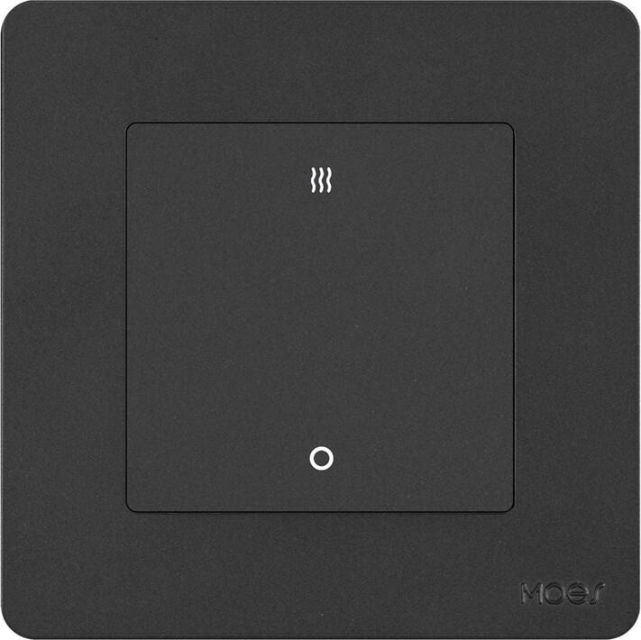 Moes Zigbee Star Ring Switch for Heater/ AC 20A with Electricity Monitor (Neutral Required), Grey
