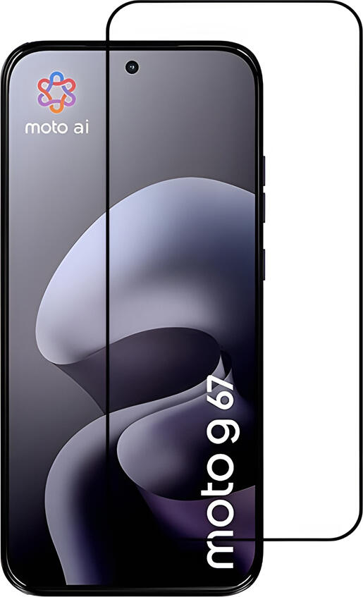 WOO 5D Tempered Glass Screen Protector for Motorola Moto G67 5G, Shockproof, Scratch Resistant, High Transparency, Anti-Fingerprint, Black