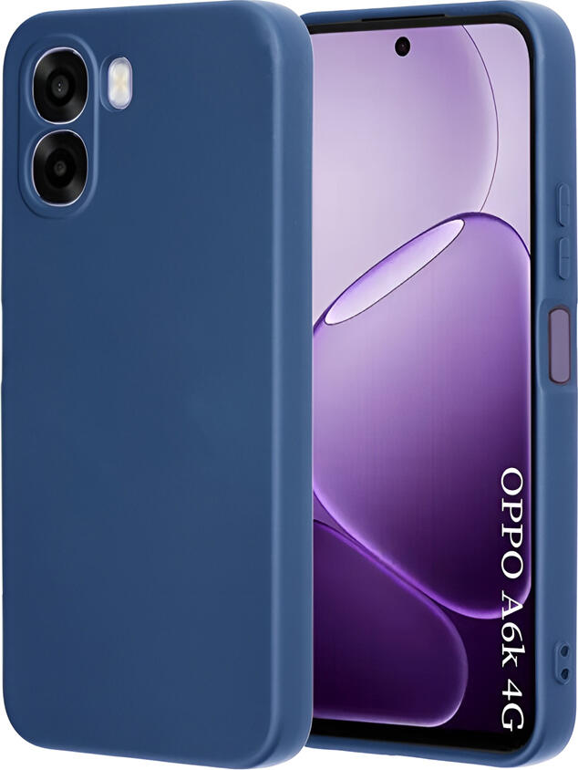 WOO Case Liquid Silicone Oppo A6K 4G, Blue