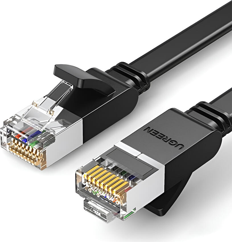 UGREEN Cat6 Flat Ethernet Cable, U/UTP, 20m, Black