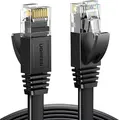 UGREEN Cat6 Flat Ethernet Cable RJ45 U/UTP Gigabit 1Gbps 500MHz Gold-Plated Bare Copper Network Patch Cord 2m for PC Laptop Game Console