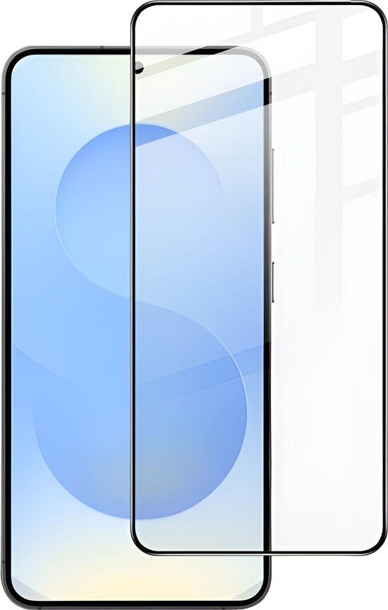 BIVA 5D Tempered Glass Screen Protector for Samsung A57, Full Coverage Curved Edges, Scratch and Shock Resistant, Black Frame